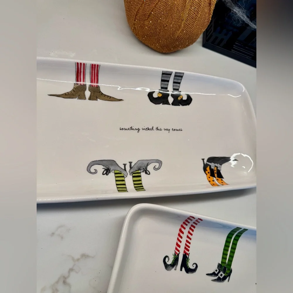 Rae Dunn Witches feet tray platters